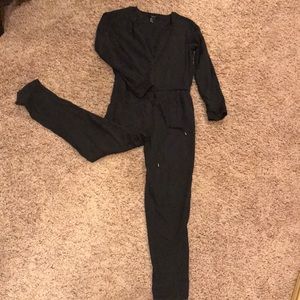 Charcoal Forever 21 Jumpsuit